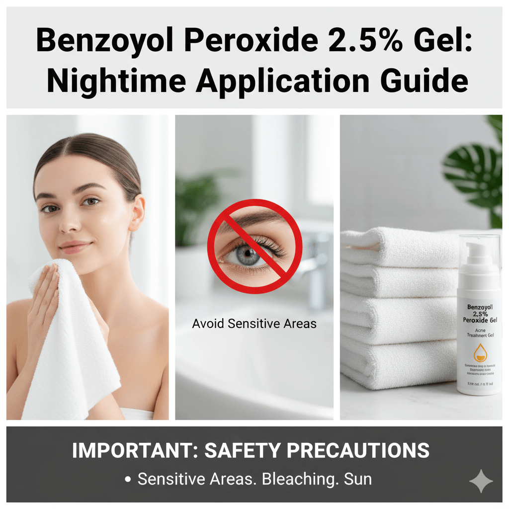 How to Apply Benzoyl Peroxide 2.5% Gel: A Dermatologist’s Guide to Using Benzoyl Peroxide Safely for Acne