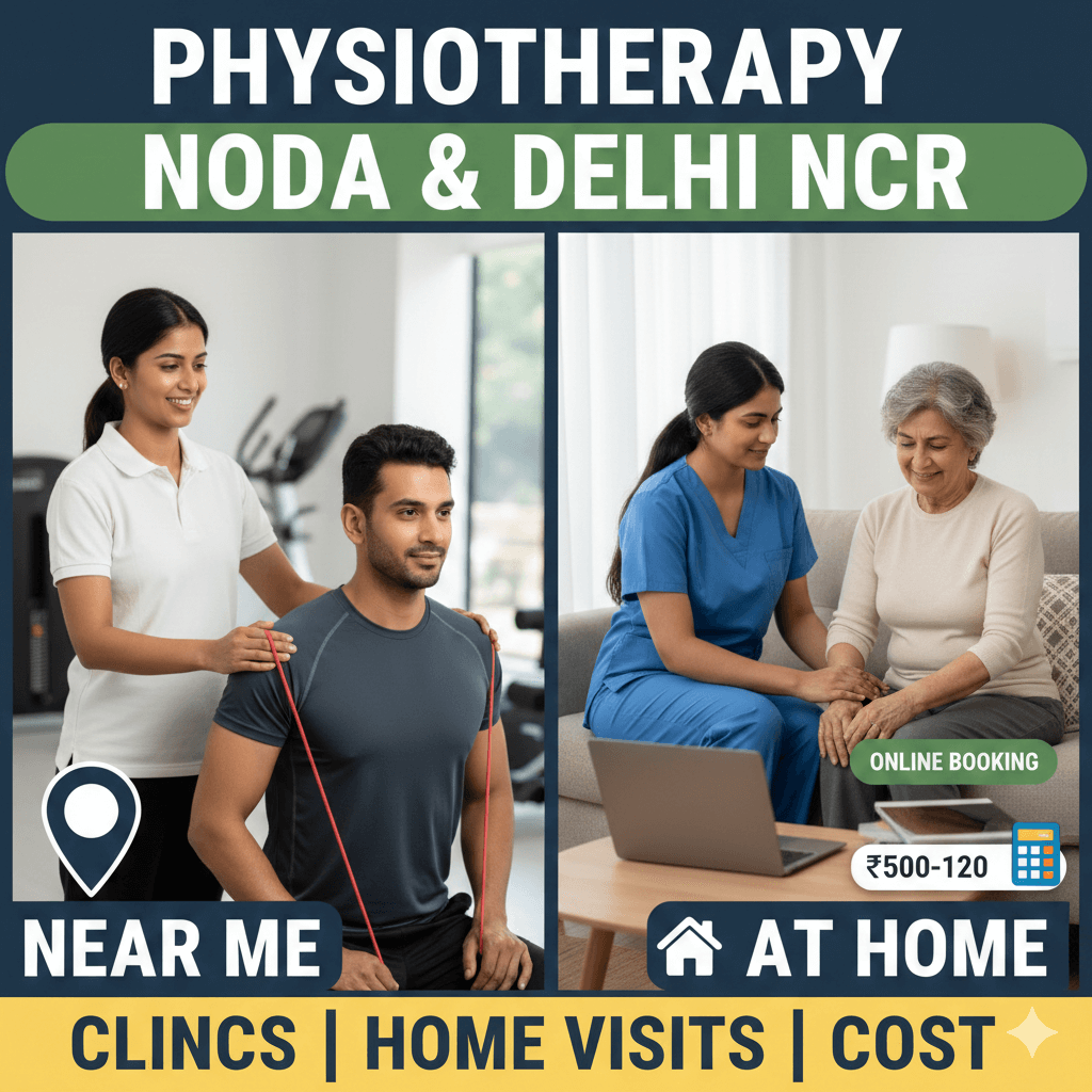 🚶‍♀️Physiotherapist Noida, Physiotherapy at Home Delhi NCR, Physio cost.