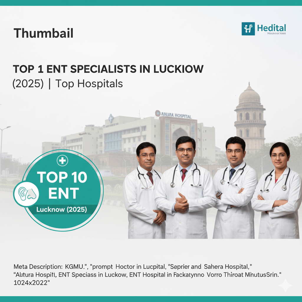 10 Best ENT Specialists in Lucknow (2025) | Top Rated ENT Care