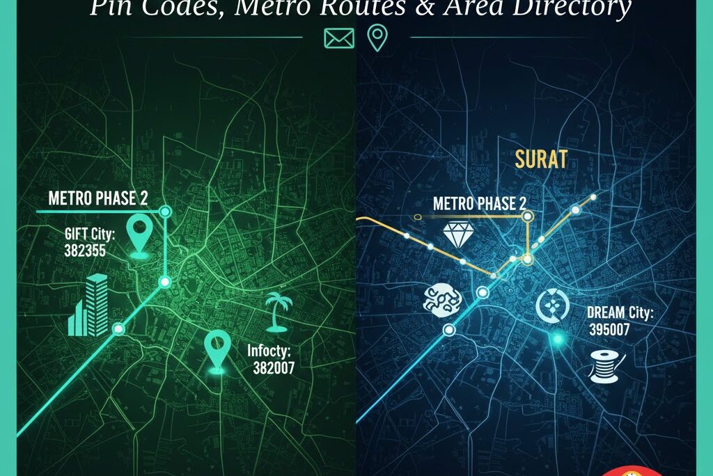 Gandhinagar Gujarat Pin Code & Nearest Metro Guide